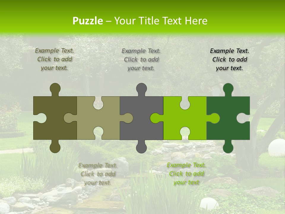 Plant Japanese Water PowerPoint Template