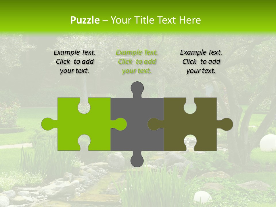 Plant Japanese Water PowerPoint Template