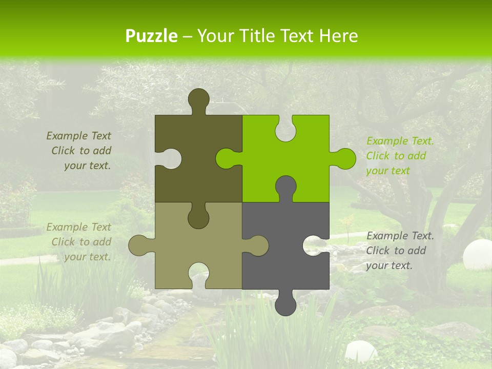 Plant Japanese Water PowerPoint Template