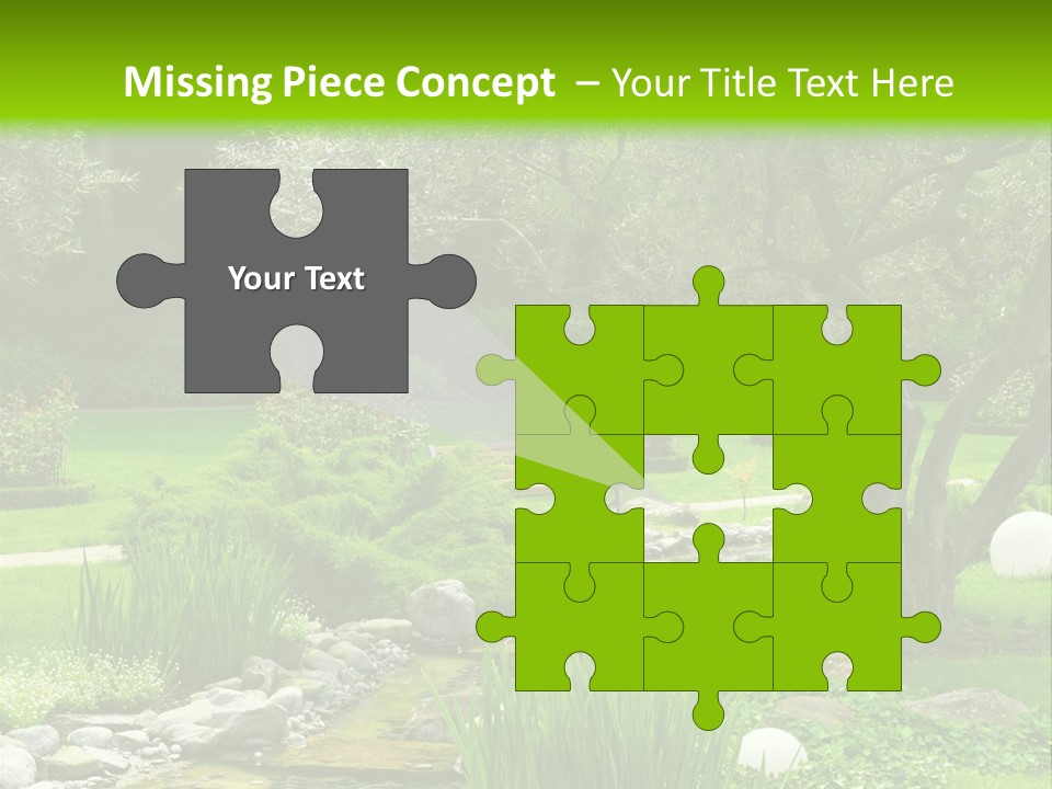 Plant Japanese Water PowerPoint Template