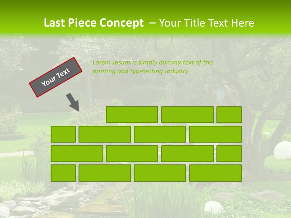 Plant Japanese Water PowerPoint Template