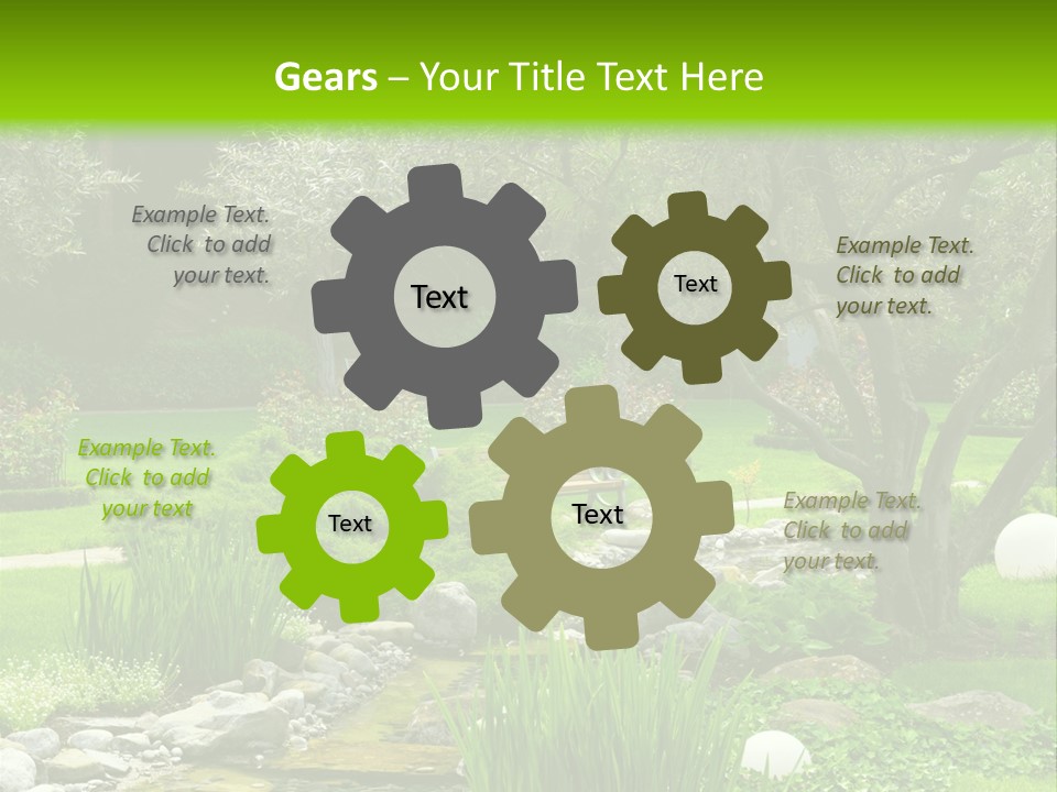 Plant Japanese Water PowerPoint Template