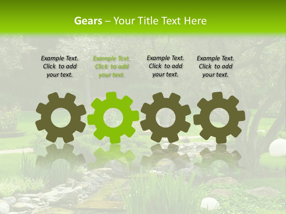 Plant Japanese Water PowerPoint Template