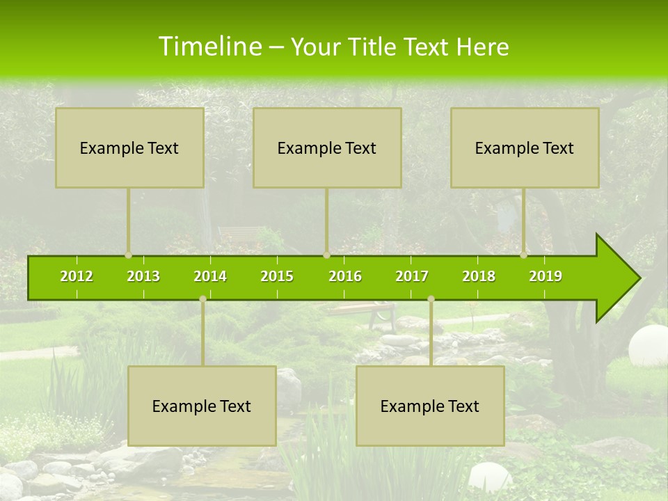 Plant Japanese Water PowerPoint Template