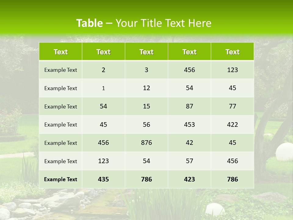 Plant Japanese Water PowerPoint Template