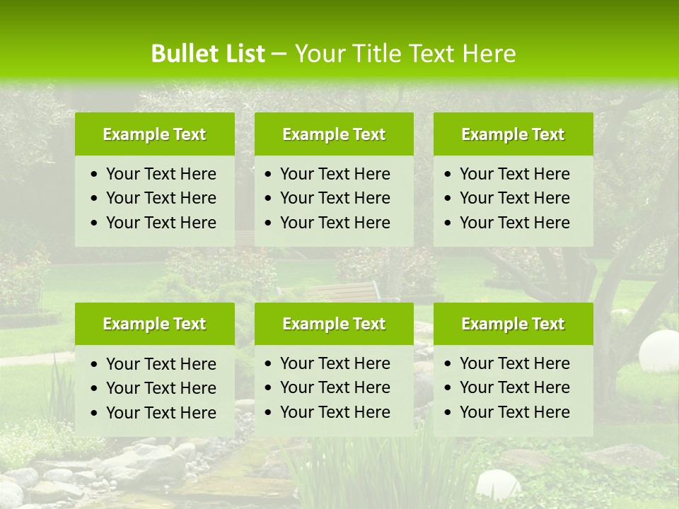 Plant Japanese Water PowerPoint Template