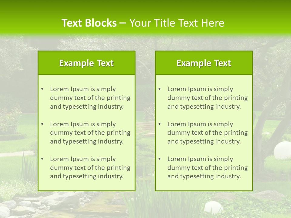 Plant Japanese Water PowerPoint Template