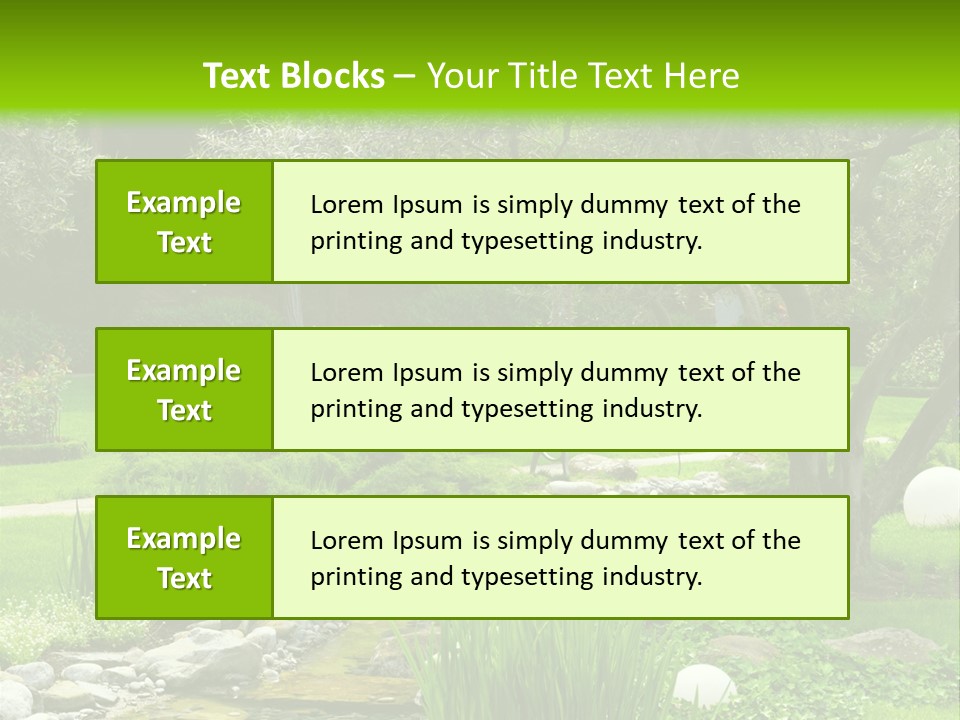 Plant Japanese Water PowerPoint Template