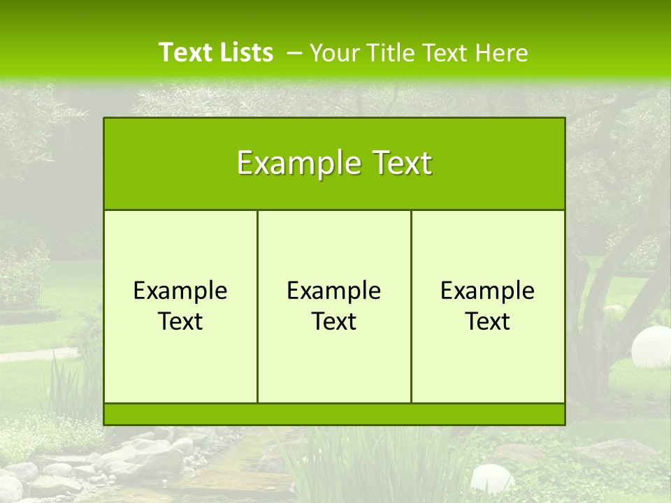 Plant Japanese Water PowerPoint Template