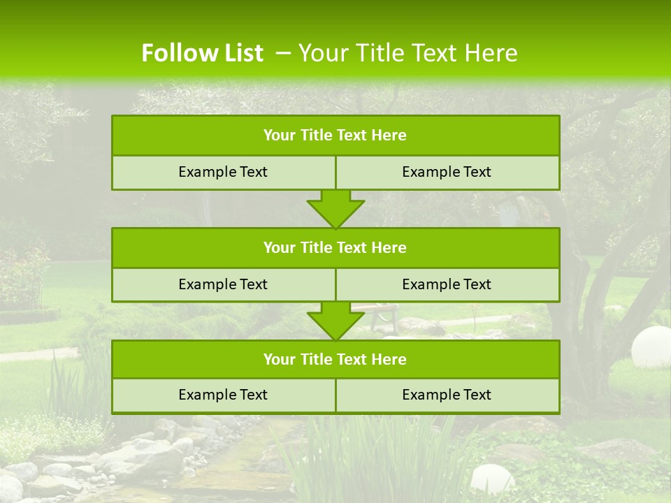 Plant Japanese Water PowerPoint Template