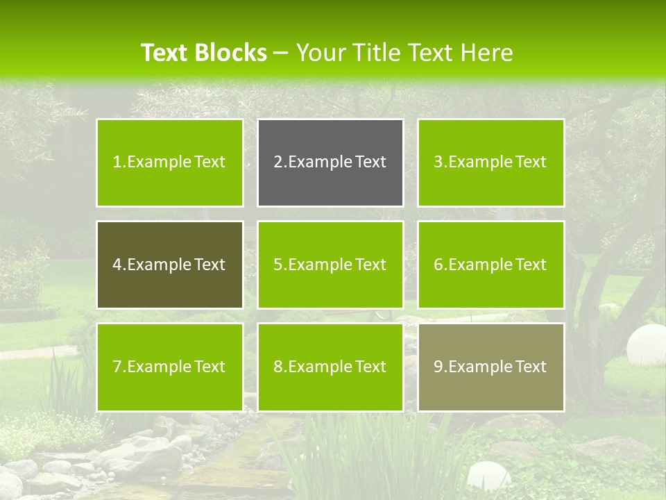 Plant Japanese Water PowerPoint Template