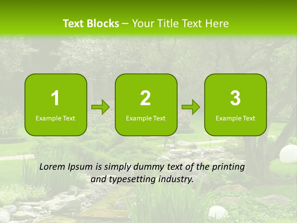 Plant Japanese Water PowerPoint Template