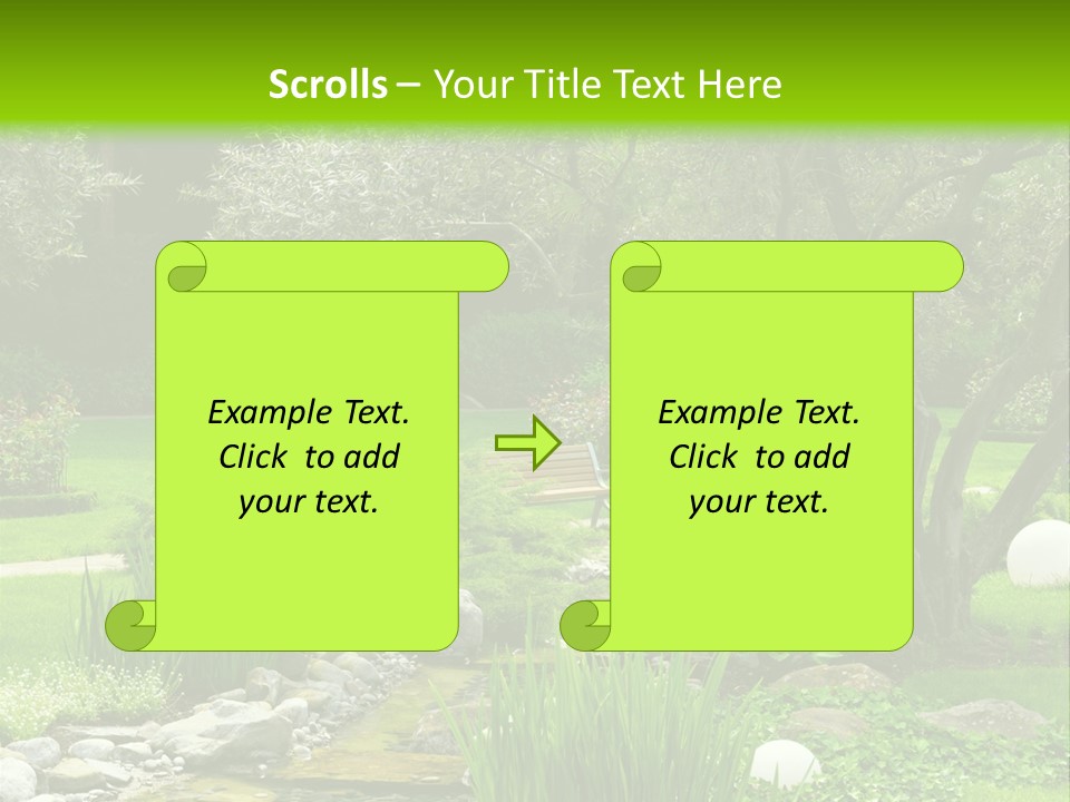 Plant Japanese Water PowerPoint Template