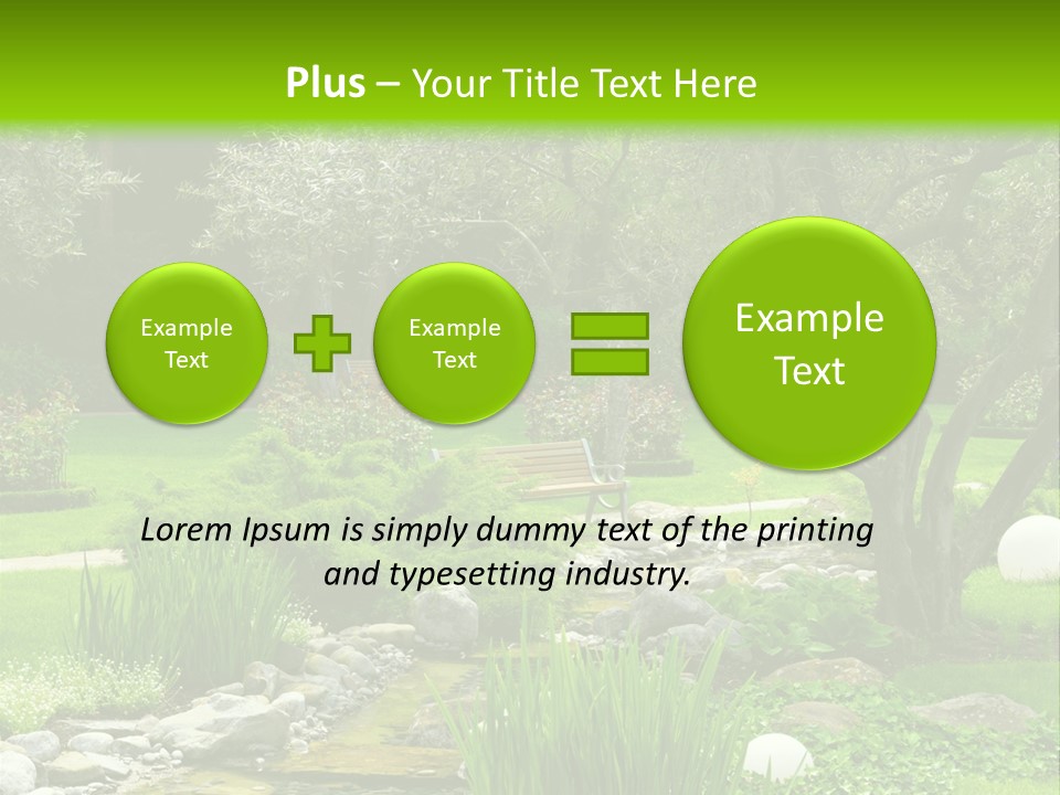 Plant Japanese Water PowerPoint Template