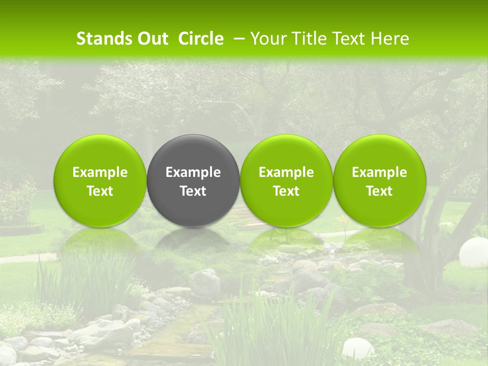 Plant Japanese Water PowerPoint Template