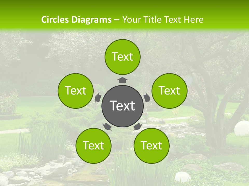 Plant Japanese Water PowerPoint Template