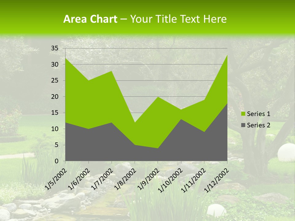 Plant Japanese Water PowerPoint Template