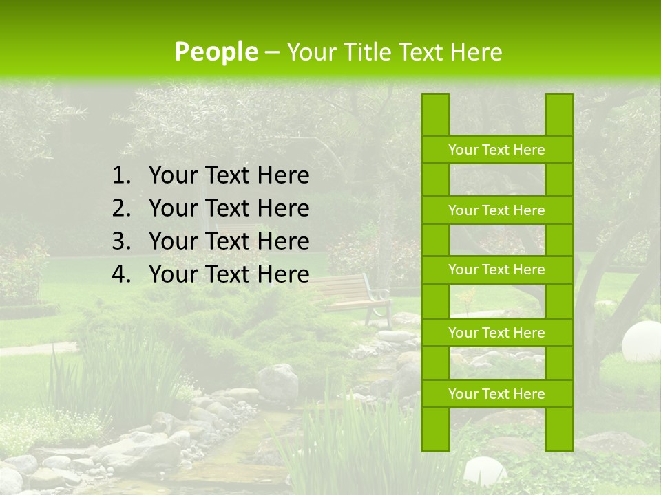 Plant Japanese Water PowerPoint Template