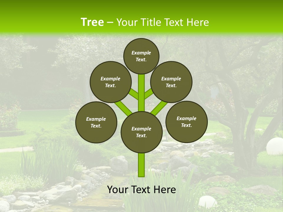 Plant Japanese Water PowerPoint Template