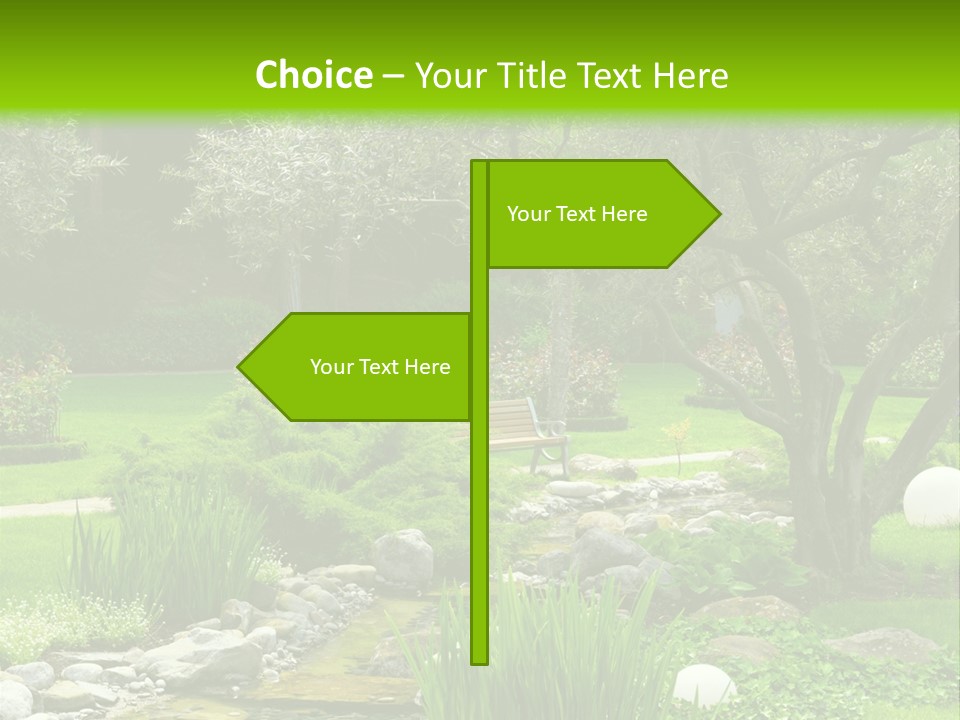 Plant Japanese Water PowerPoint Template
