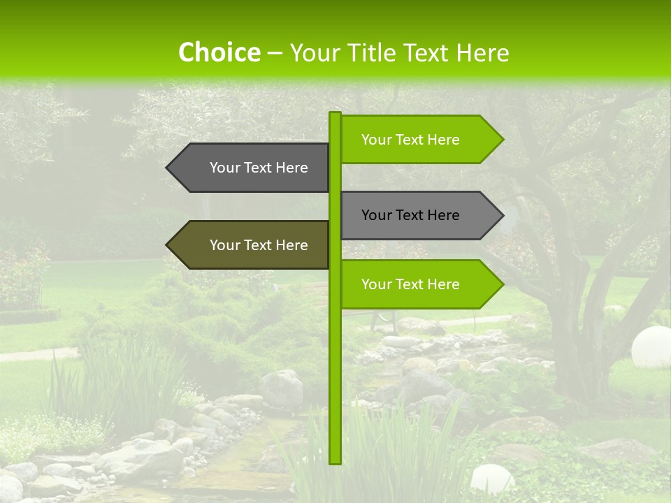 Plant Japanese Water PowerPoint Template