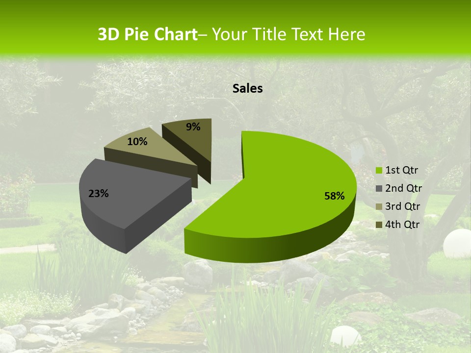 Plant Japanese Water PowerPoint Template