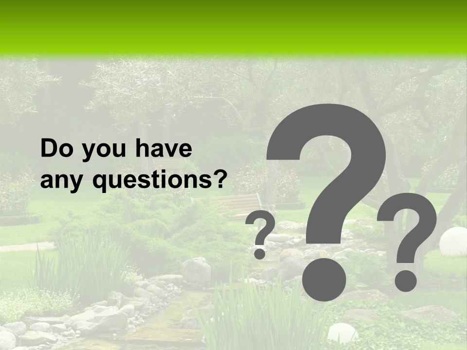 Plant Japanese Water PowerPoint Template