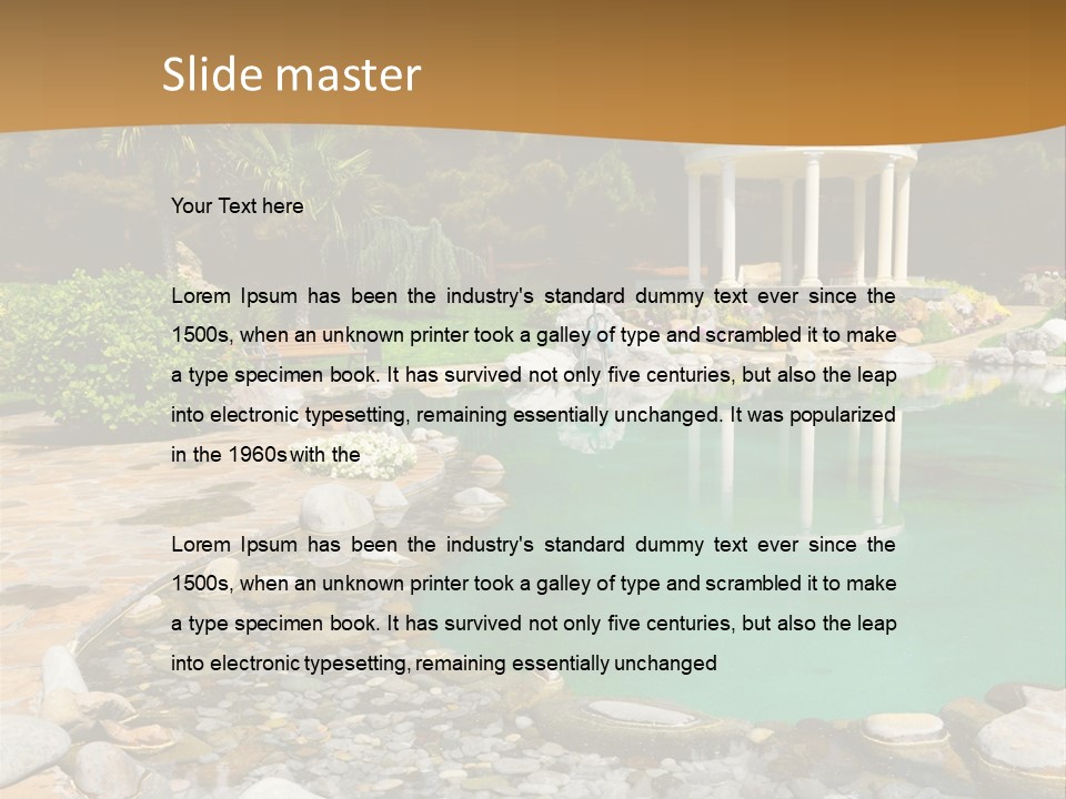 Plant Asia Grass PowerPoint Template