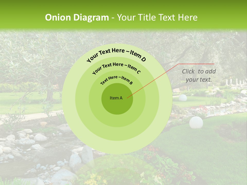 Beautiful Landscape Garden PowerPoint Template