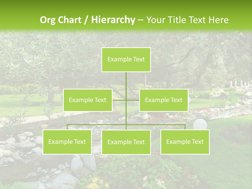 Beautiful Landscape Garden PowerPoint Template