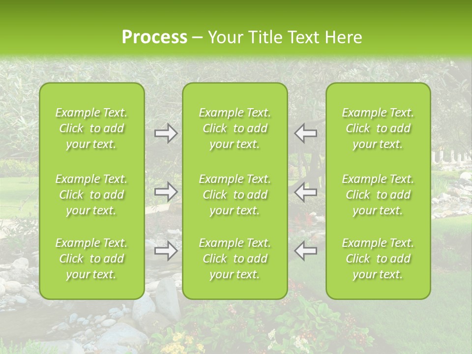 Beautiful Landscape Garden PowerPoint Template