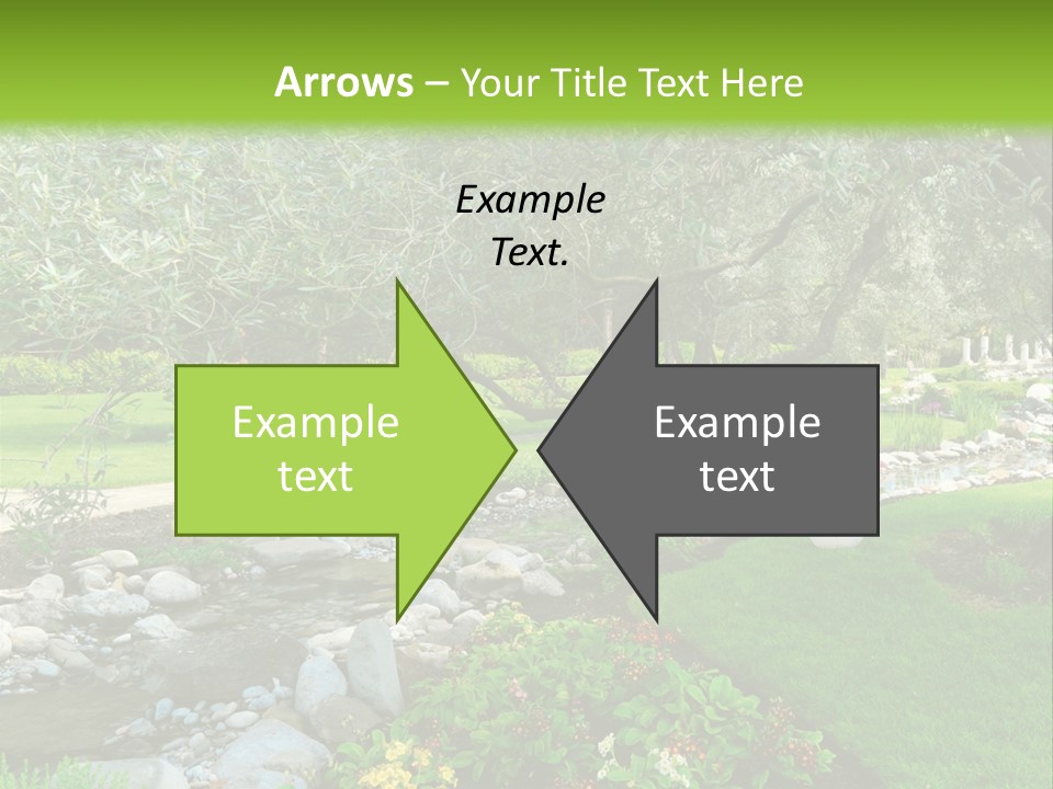 Beautiful Landscape Garden PowerPoint Template