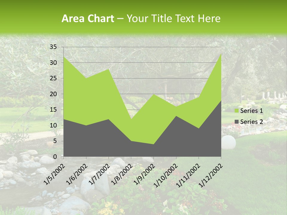 Beautiful Landscape Garden PowerPoint Template