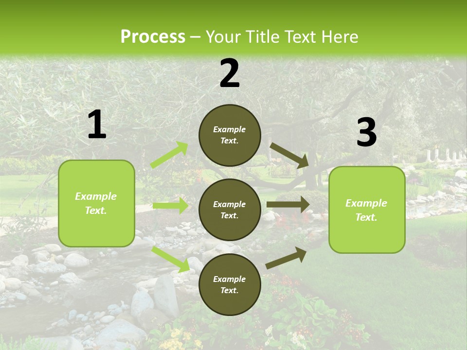 Beautiful Landscape Garden PowerPoint Template