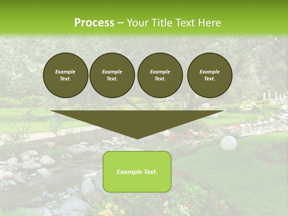 Beautiful Landscape Garden PowerPoint Template