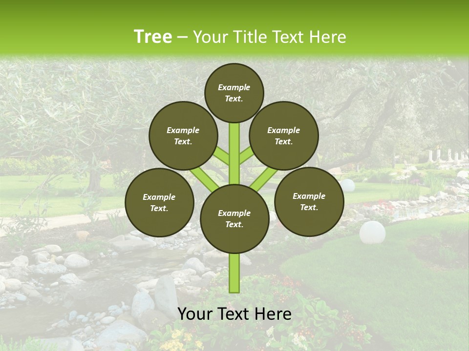 Beautiful Landscape Garden PowerPoint Template