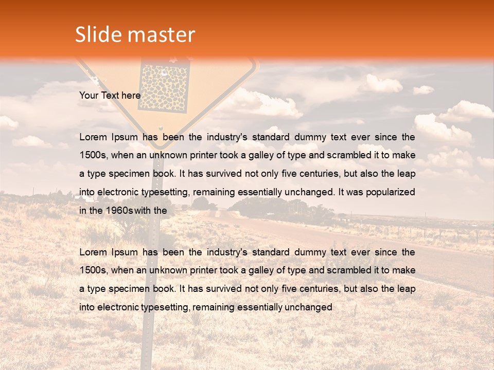 Service Board Traffic PowerPoint Template