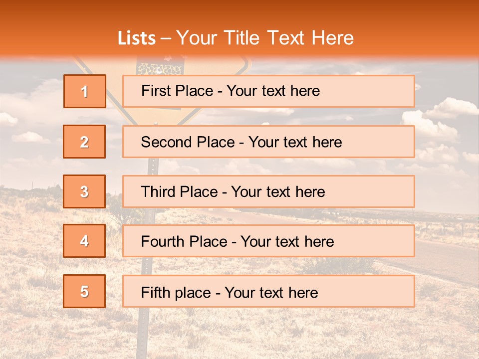 Service Board Traffic PowerPoint Template