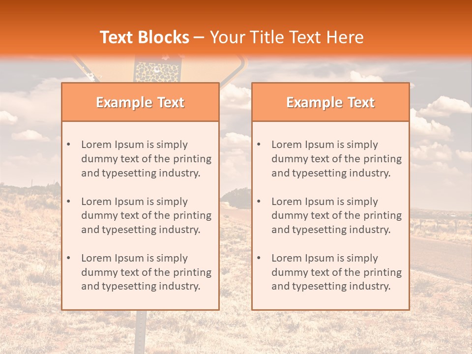 Service Board Traffic PowerPoint Template