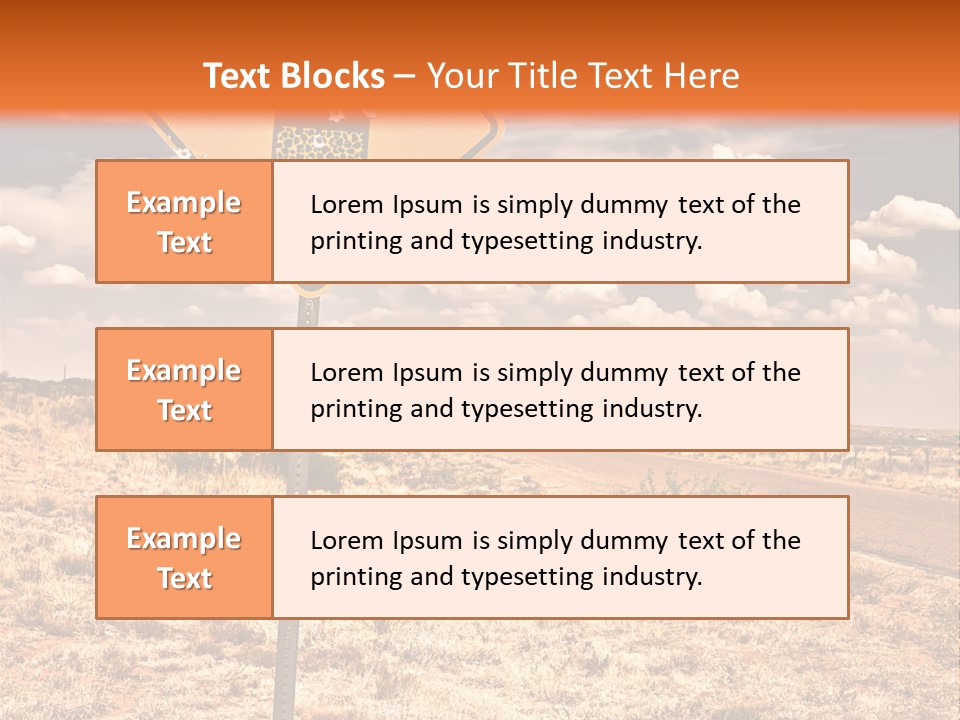 Service Board Traffic PowerPoint Template