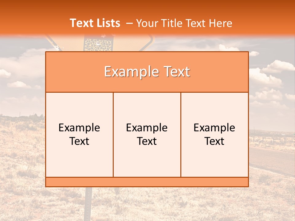 Service Board Traffic PowerPoint Template