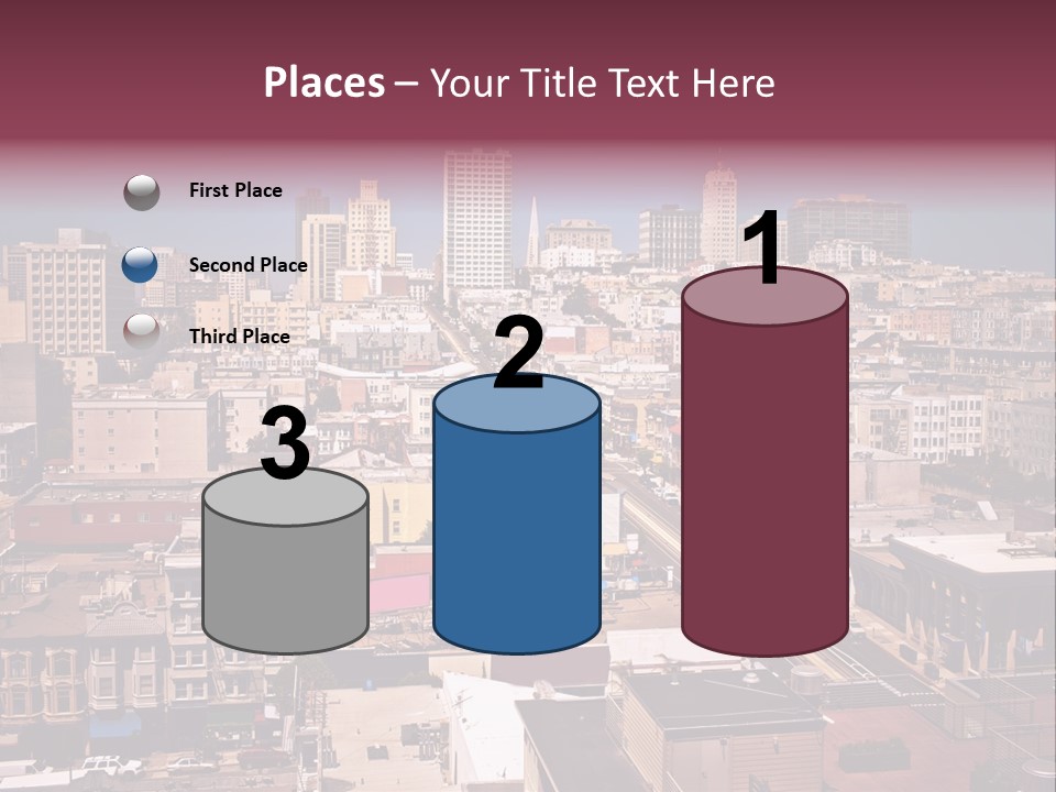 California Skyscraper Panorama PowerPoint Template