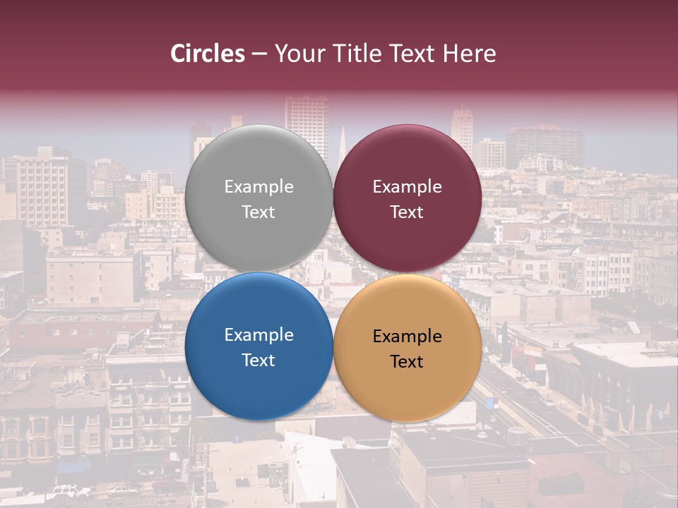 California Skyscraper Panorama PowerPoint Template