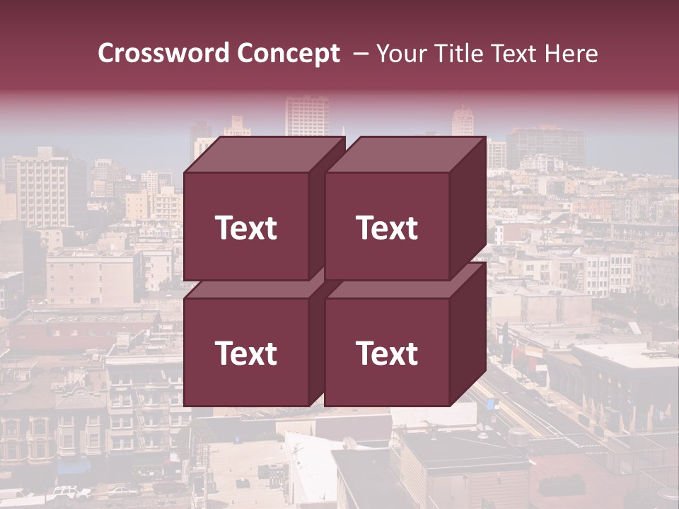 California Skyscraper Panorama PowerPoint Template