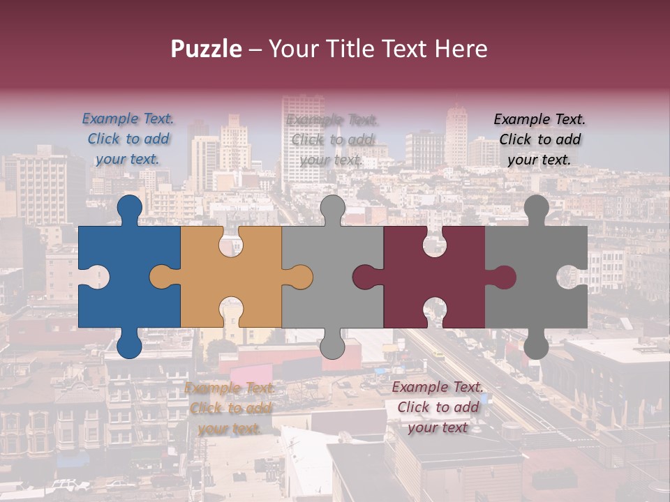 California Skyscraper Panorama PowerPoint Template