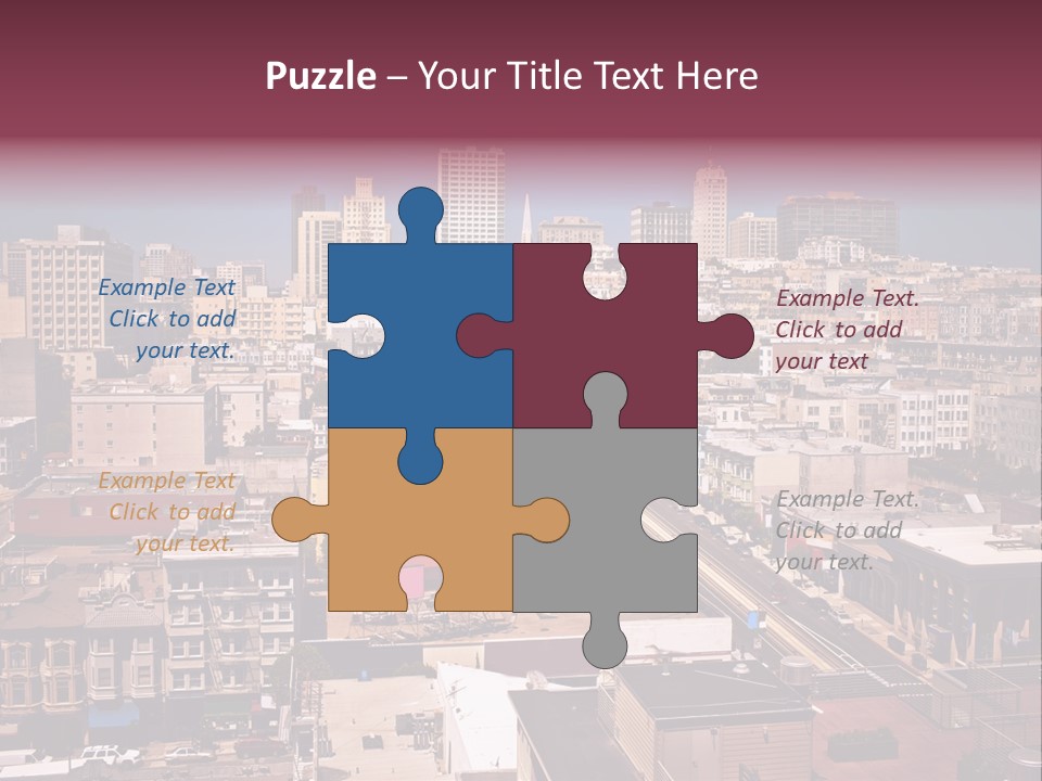 California Skyscraper Panorama PowerPoint Template