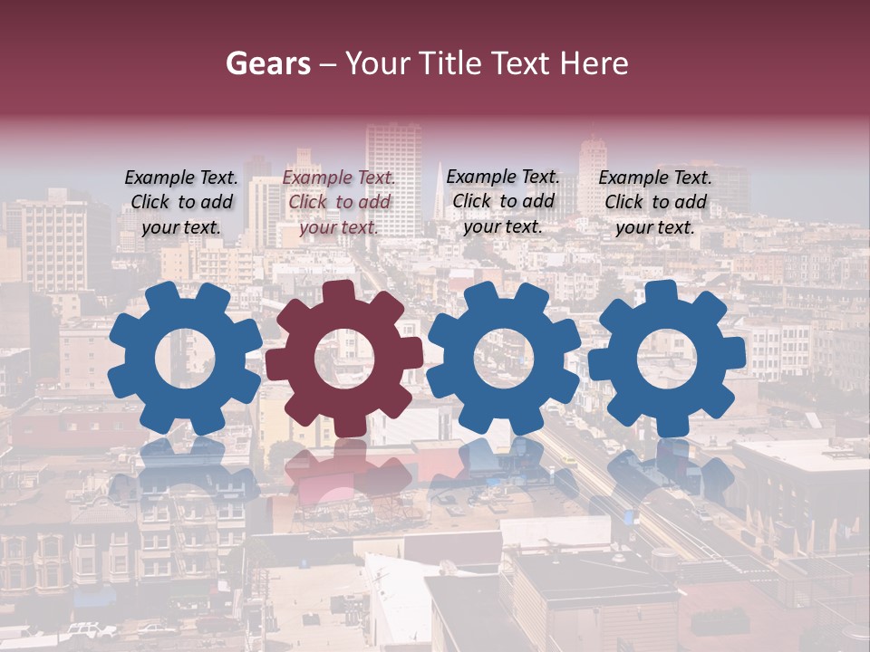 California Skyscraper Panorama PowerPoint Template