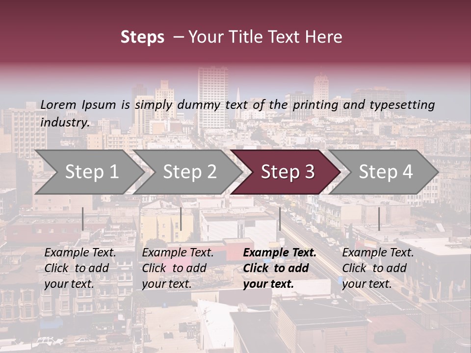 California Skyscraper Panorama PowerPoint Template