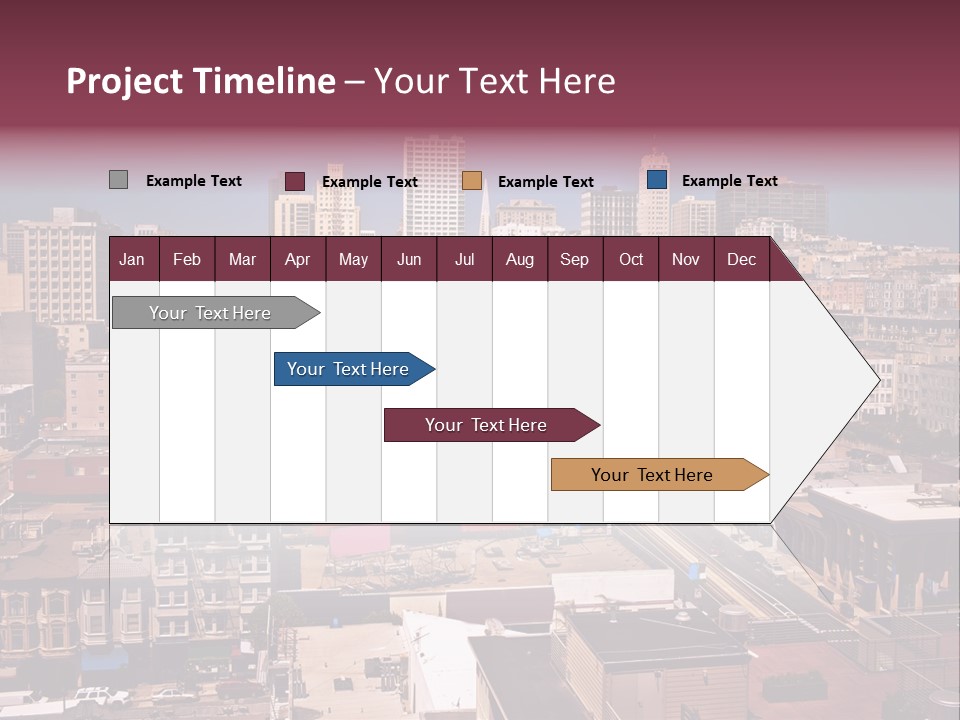California Skyscraper Panorama PowerPoint Template