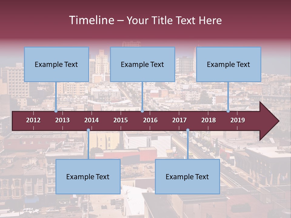 California Skyscraper Panorama PowerPoint Template